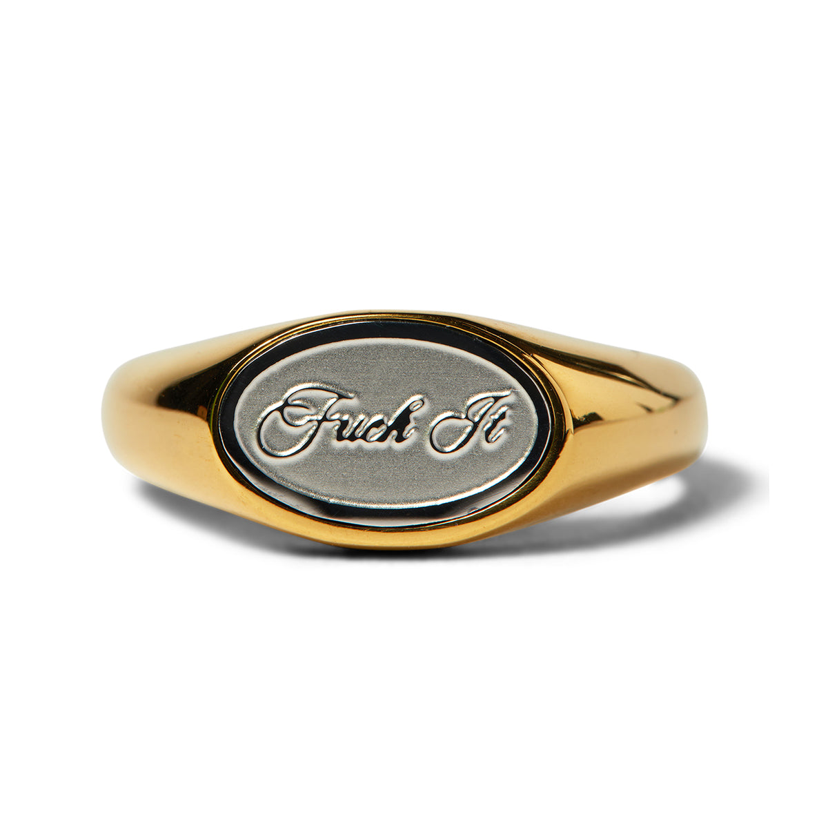 ANILLO HUF FUCK IT SIGNET RING GOLD
