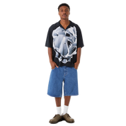 CAMISA HUF BIG DAWG S/S RESORT SHIRT BLK