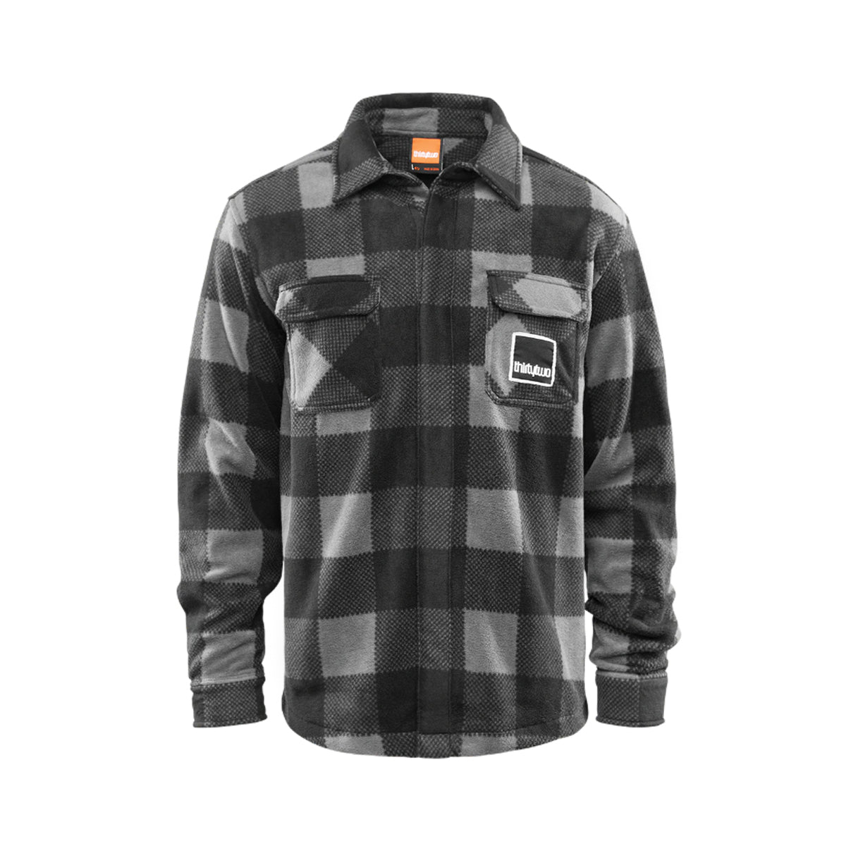 CAMISA THIRTYTWO REST STOP FLEECE SHIRT BLK/CHA