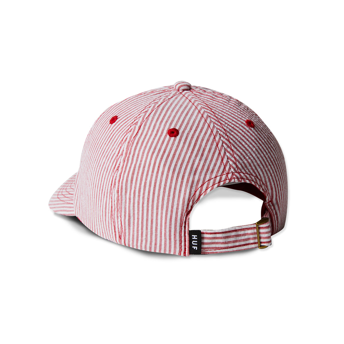 CAP HUF SEERSUCKER MEGABLAST 6 PANEL RED