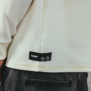 POLERA FORMER HILO ANDERSON WAFFLE LS BONE