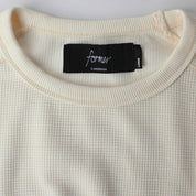 POLERA FORMER HILO ANDERSON WAFFLE LS BONE