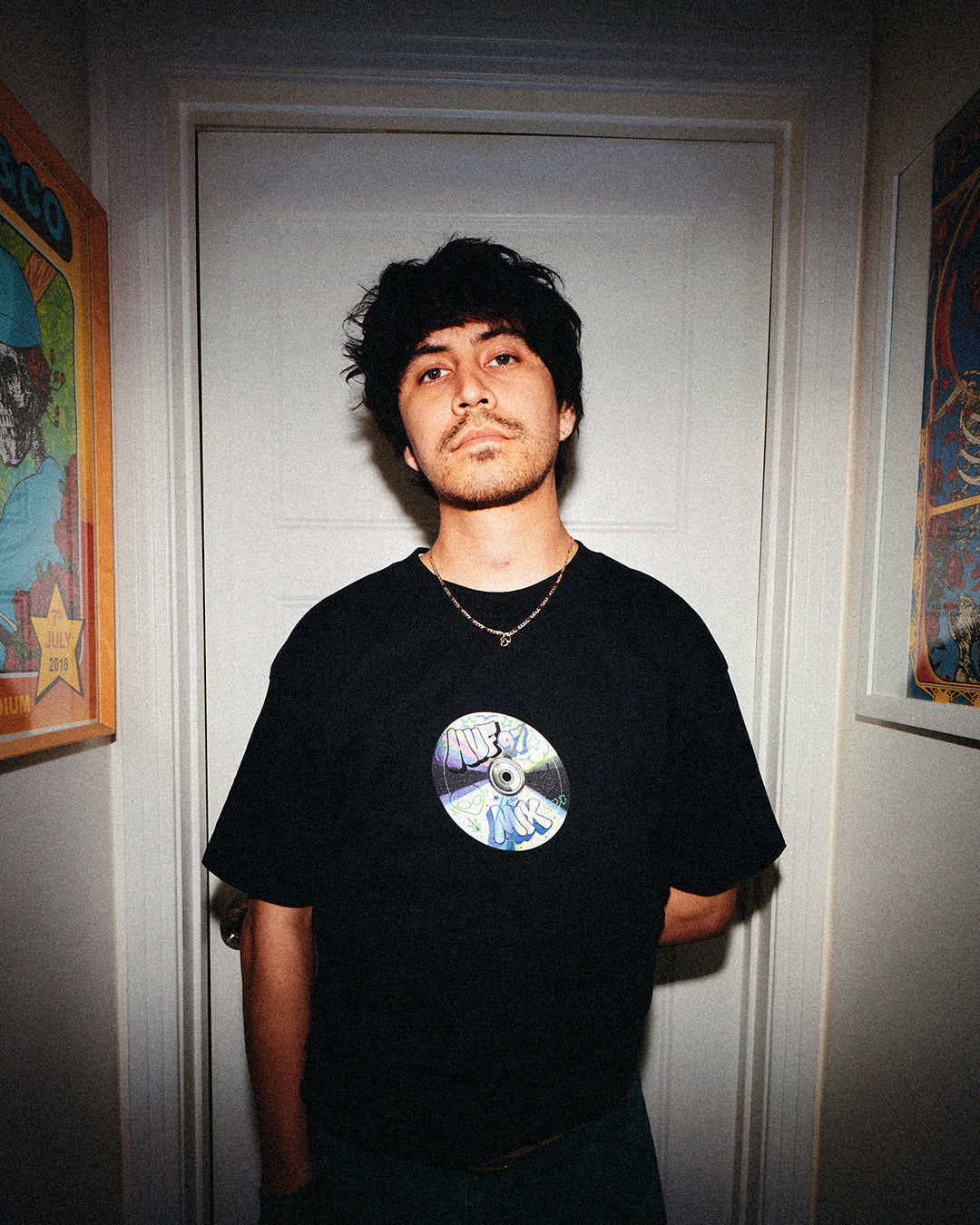 POLERA HUF PLAYLIST S/S TEE BLACK