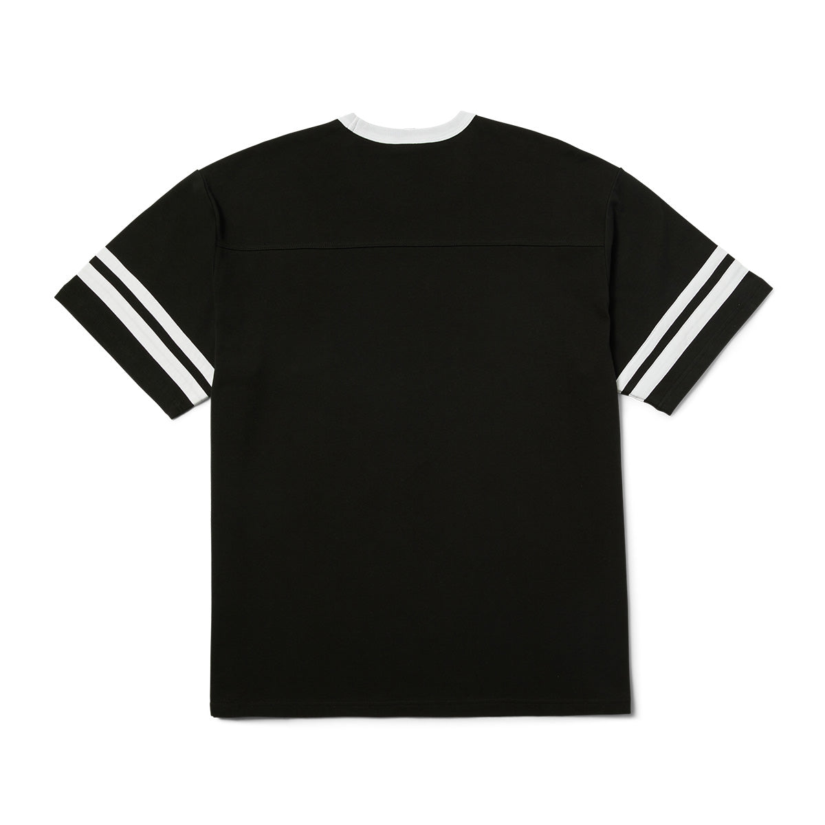POLERA HUF IVES FOOTBALL S/S TEE BLK