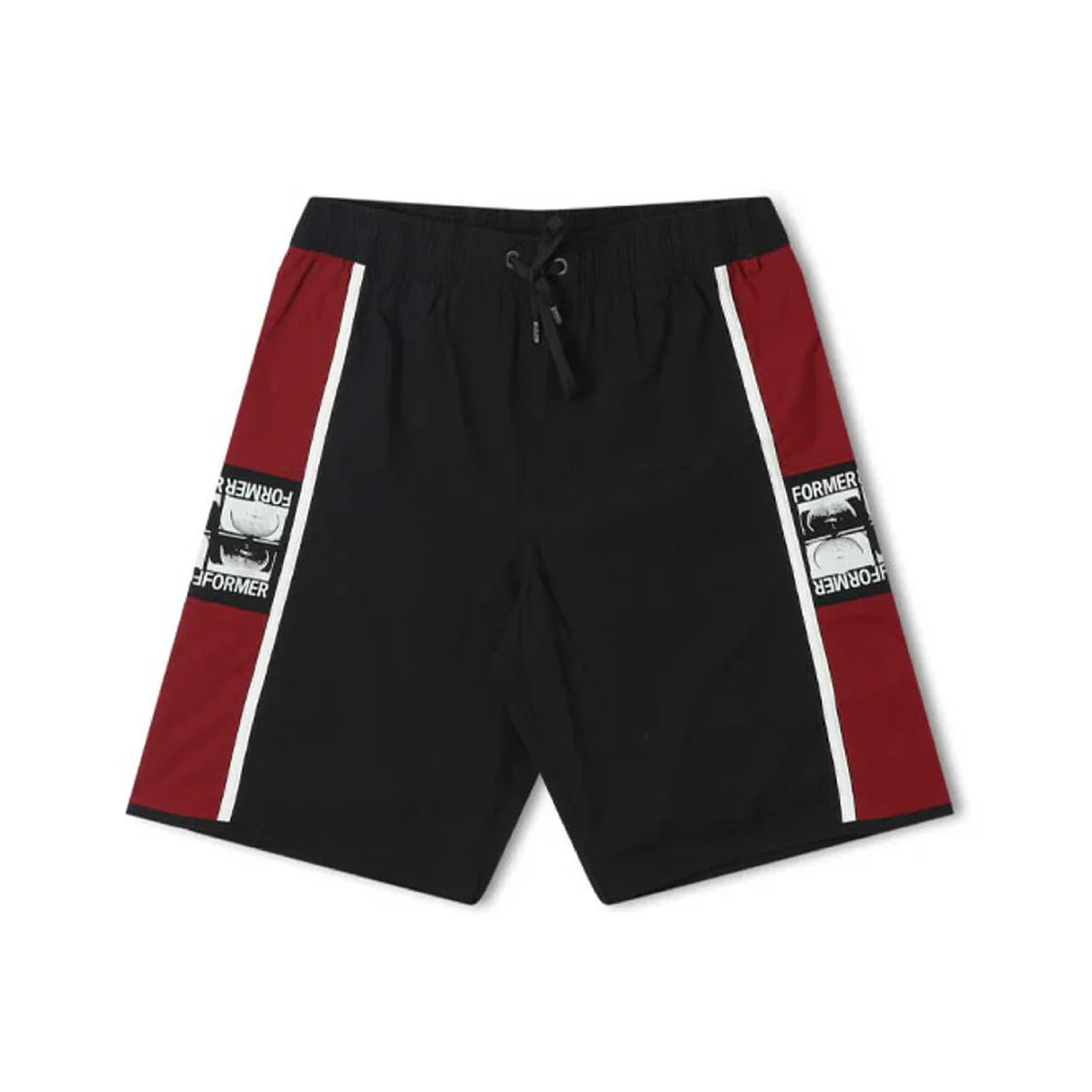 TRAJE DE BAÑO FORMER MANNERS 18' SWIM - BURGUNDY BLACK