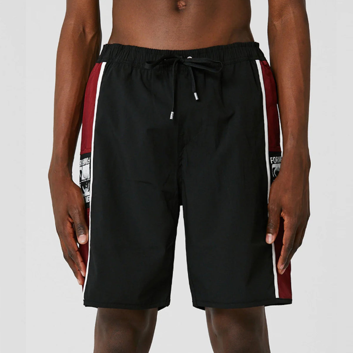 TRAJE DE BAÑO FORMER MANNERS 18' SWIM - BURGUNDY BLACK