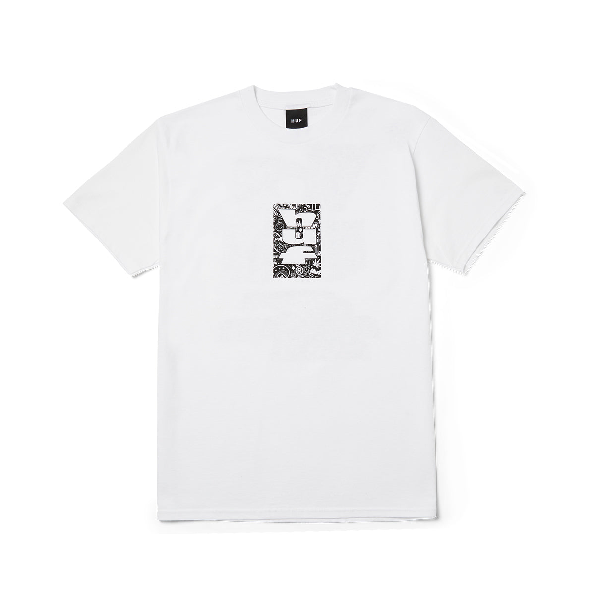 POLERA HUF METABLAST S/S TEE WHITE