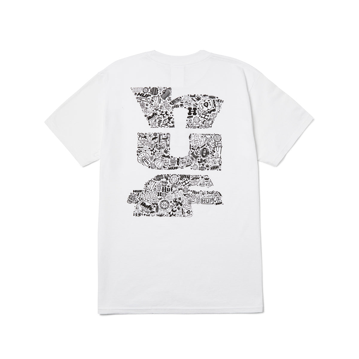 POLERA HUF METABLAST S/S TEE WHITE
