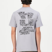 POLERA HUF METABLAST S/S TEE DUST PURPLE