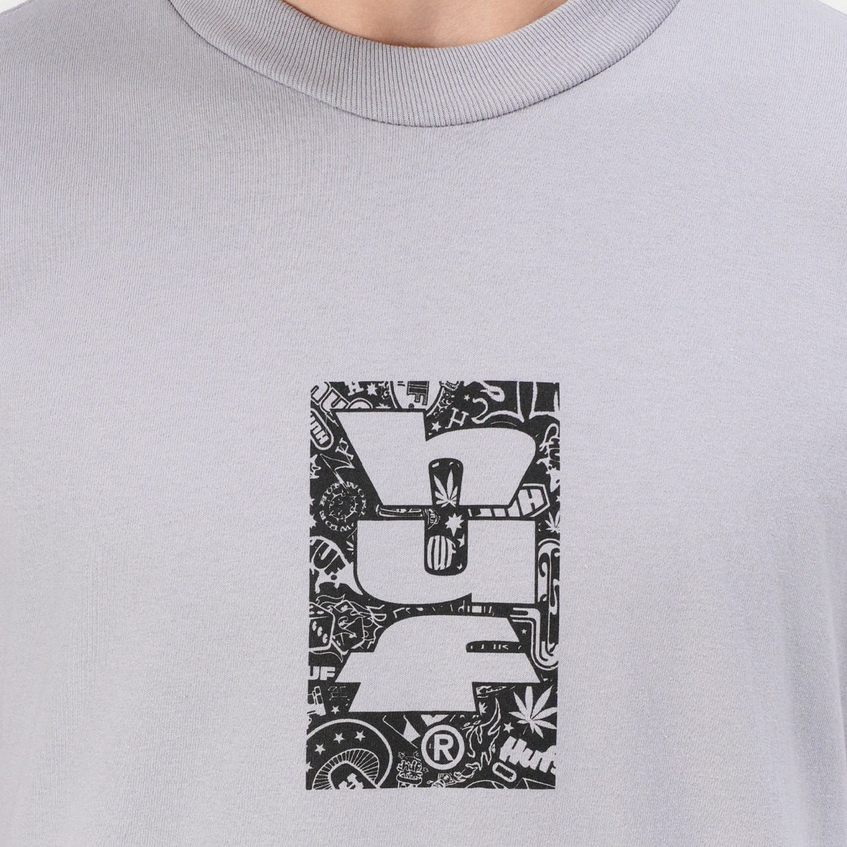 POLERA HUF METABLAST S/S TEE DUST PURPLE