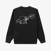POLERON OBEY DOG DOODLE CREWNECK BLK