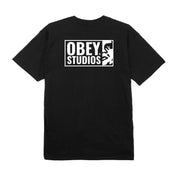 POLERA OBEY STUDIOS ICON BLK