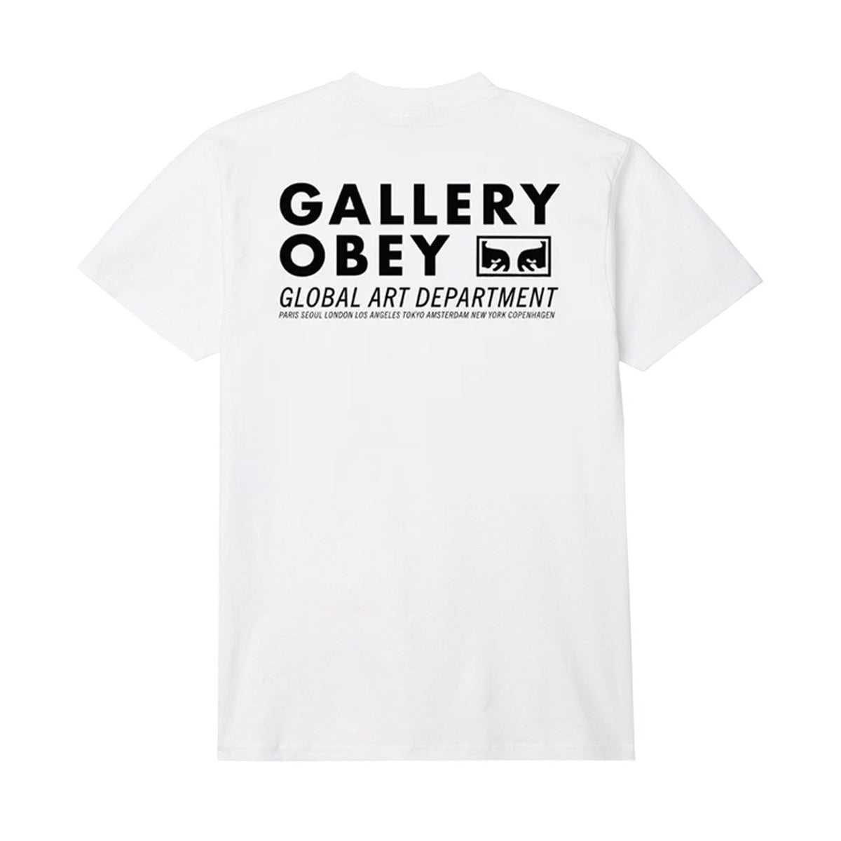 POLERA OBEY GLOBAL ART DEPARTMENT WHITE