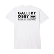 POLERA OBEY GLOBAL ART DEPARTMENT WHITE