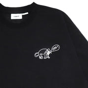 POLERON OBEY DOG DOODLE CREWNECK BLK