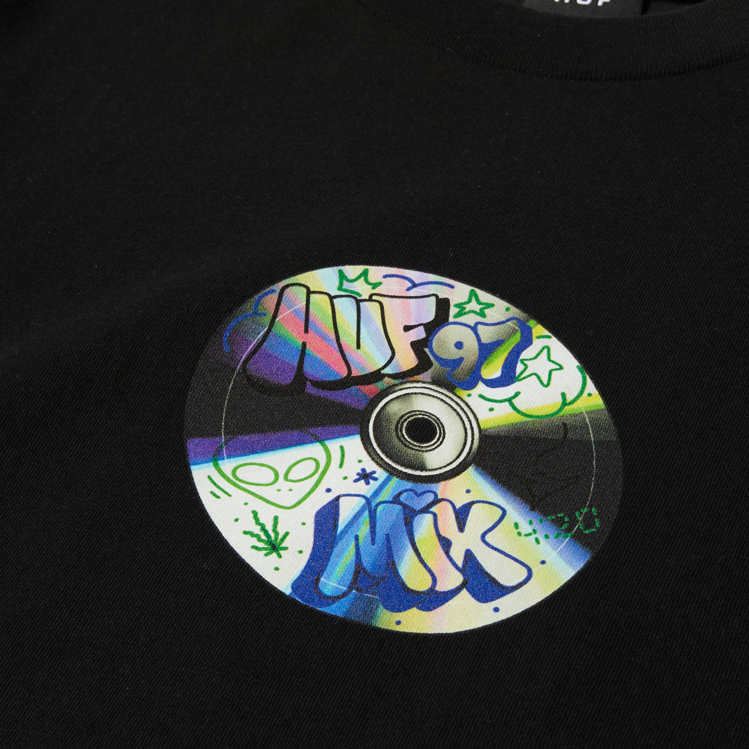 POLERA HUF PLAYLIST S/S TEE BLACK