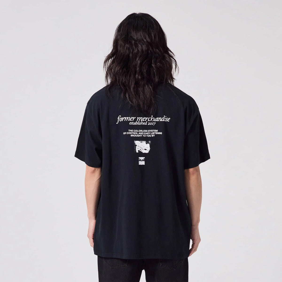 POLERA FORMER DISTORT OVERSIZED BLACK