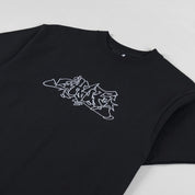 POLERA HUF OUTLINES S/S BLACK