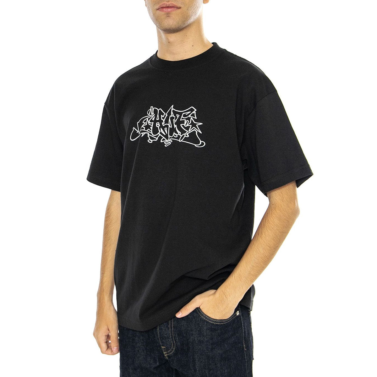 POLERA HUF OUTLINES S/S BLACK