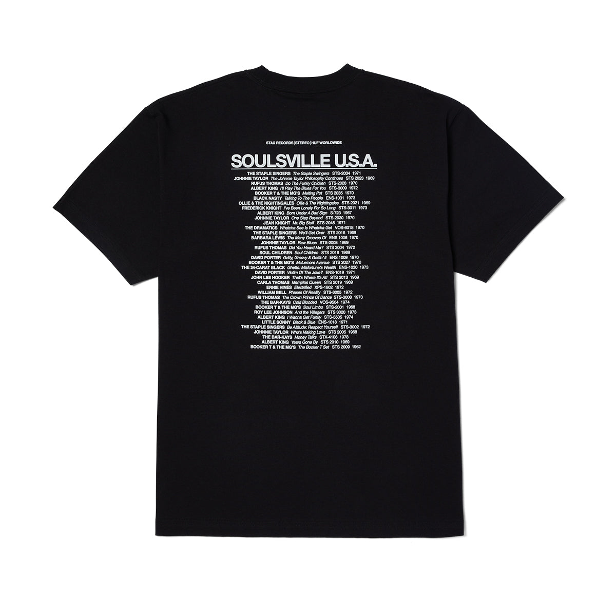 POLERA HUF X STAX SOULSVILLE USA S/S BLK