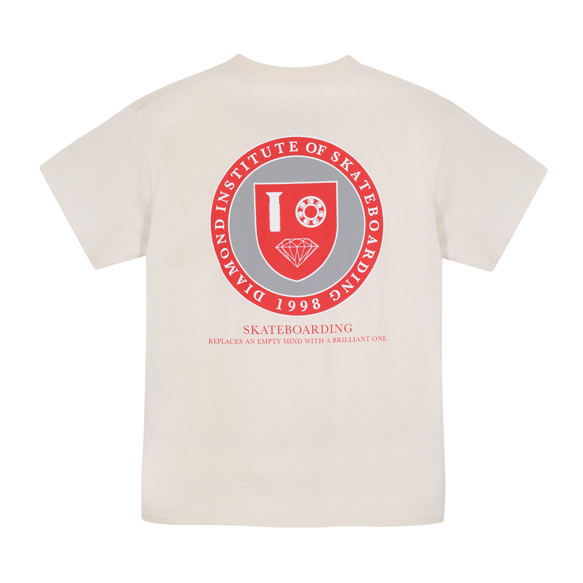 POLERA DIAMOND INSTITUTE OF SKATEBOARDING NATURAL