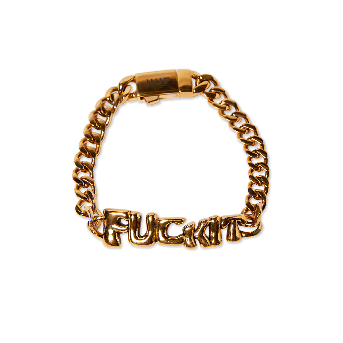 PULSERA HUF FUCK IT WARPED ID GOLD