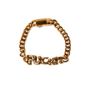 PULSERA HUF FUCK IT WARPED ID GOLD