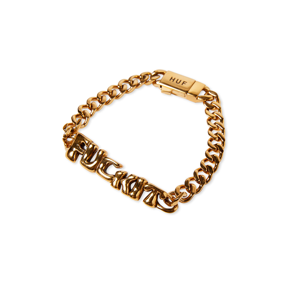 PULSERA HUF FUCK IT WARPED ID GOLD
