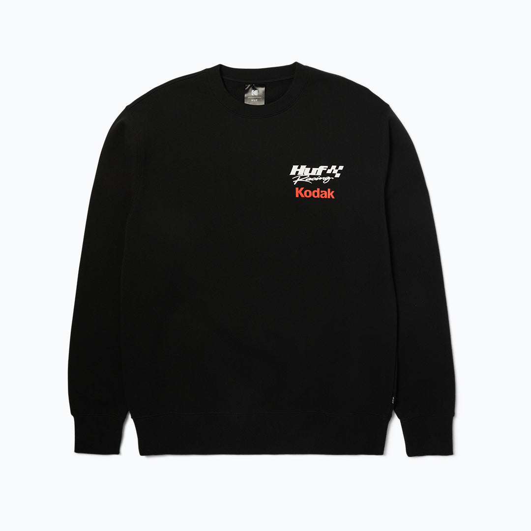 POLERON HUF X KODAK RIDE THE LIGHTNING CREWNECK BLK