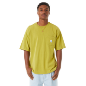 POLERA HUF TOTAL ECLIPSE S/S KNIT BOXY TOP MOSS