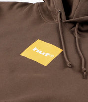 Poleron Huf 89 Box Logo Hoddie Chocolate