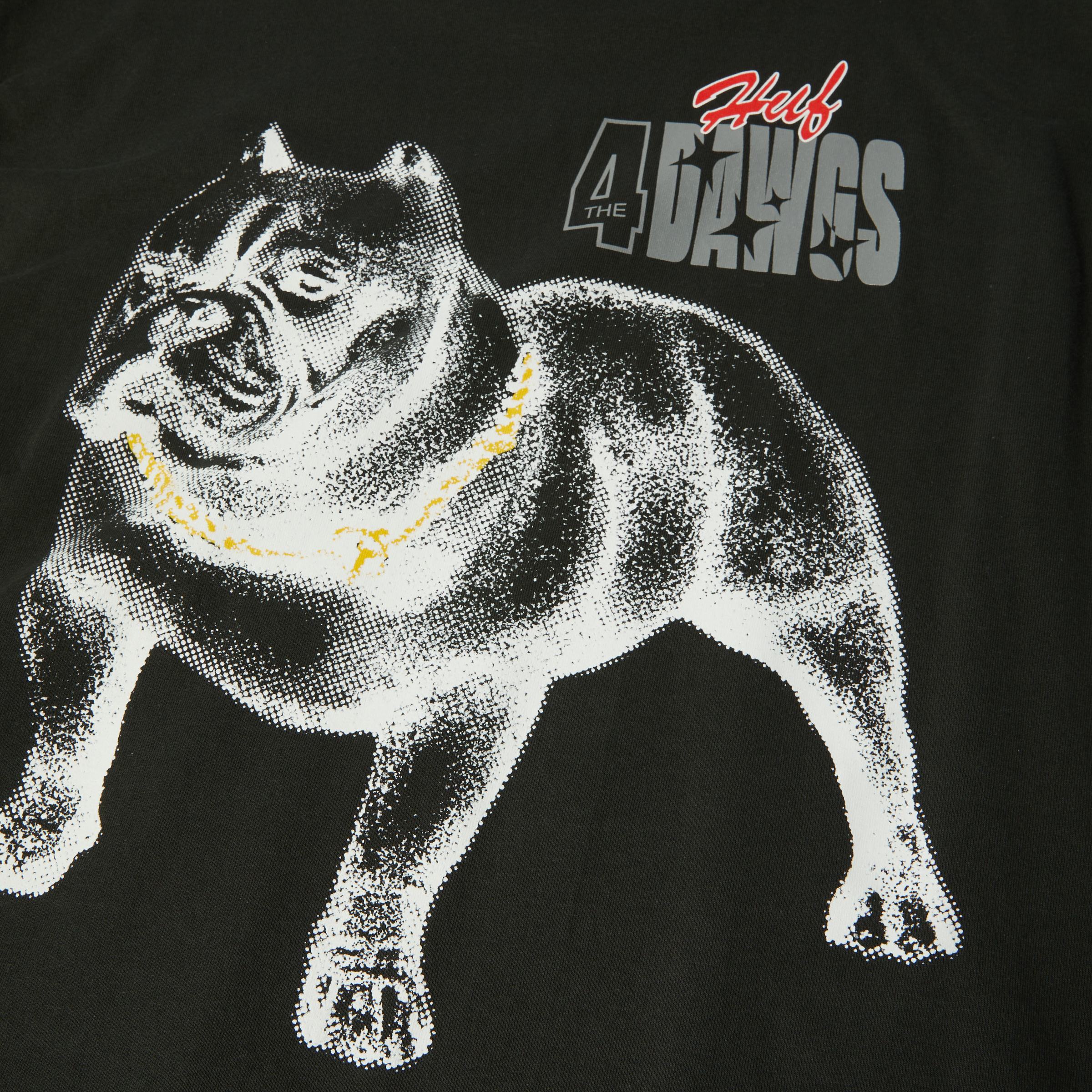 Polera HUF 4 The Dawgs S/S Tee Vintage Black