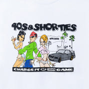 Polera 40S & SHORTIES Charget It White