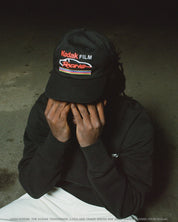 CAP HUF X KODAK POLE POSITION SNAPBACK BLK