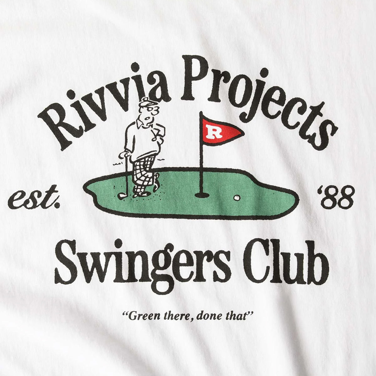 POLERA RIVVIA SWINGERS CLUB WHT