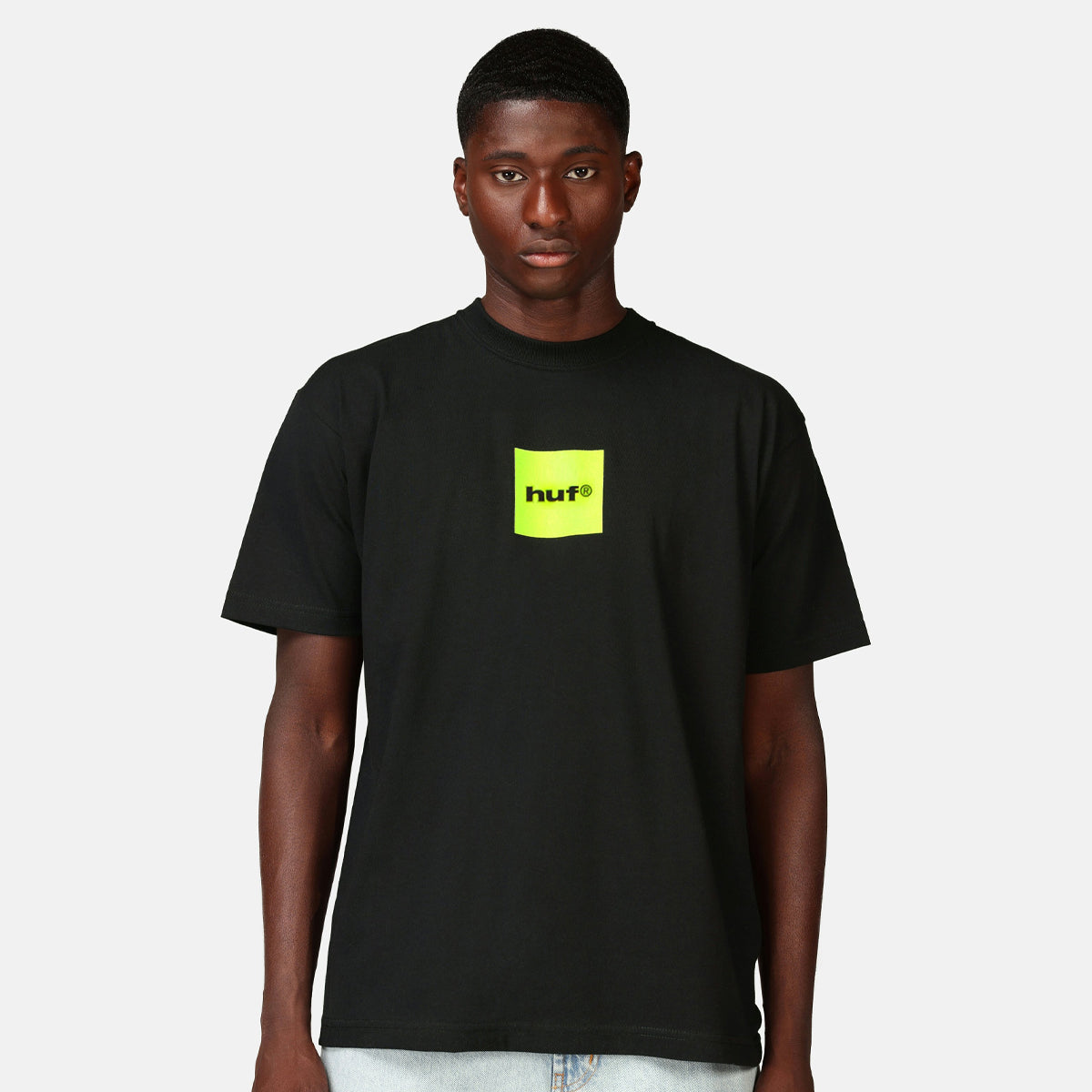 POLERA HUF 89 BOX LOGO S/S BLACK