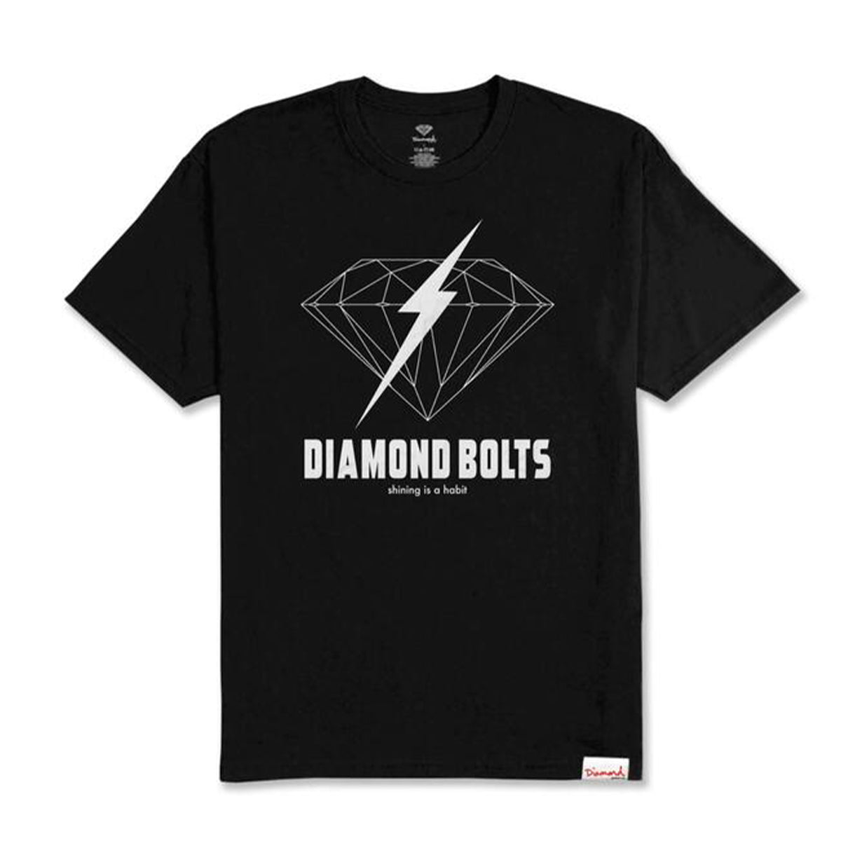 POLERA DIAMOND BOLTS BLACK