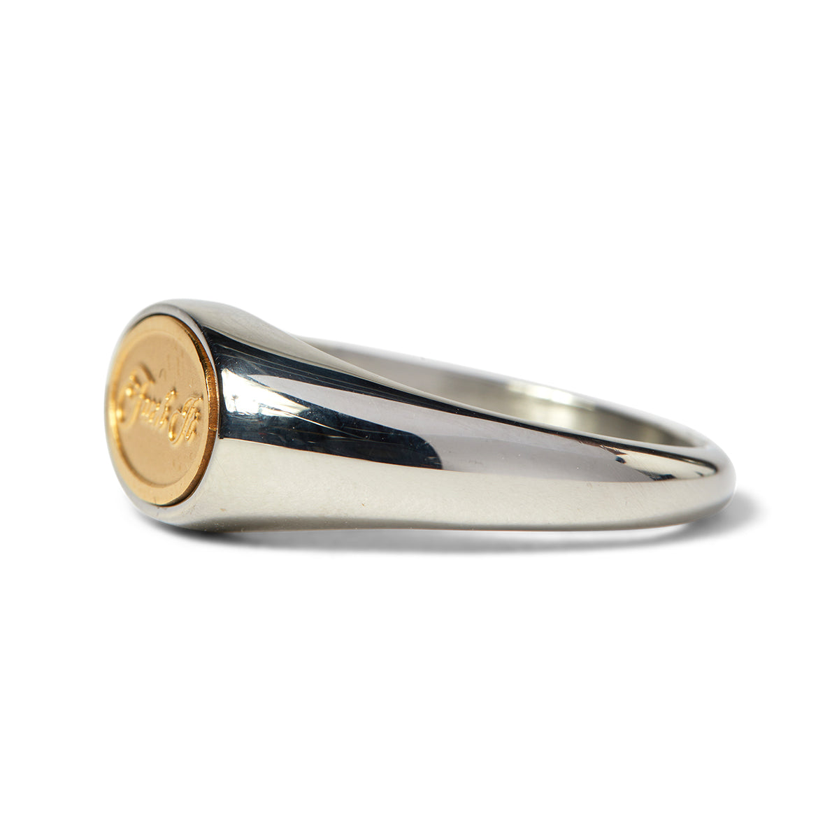 ANILLO HUF FUCK IT SIGNET RING SILVER