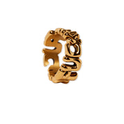 ANILLO HUF FUCK IT WARPED RING GOLD