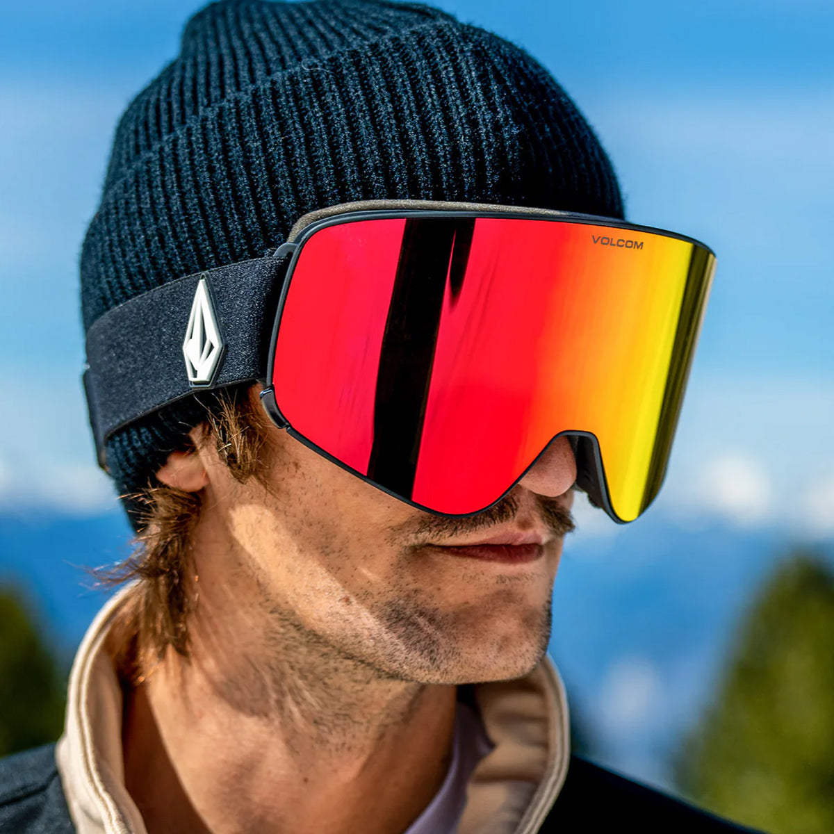 Antiparras VOLCOM Odyssey Matte Black/Red
