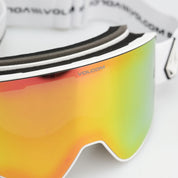 Antiparras VOLCOM Odyssey Matte White Pink Chrome + BL Yellow