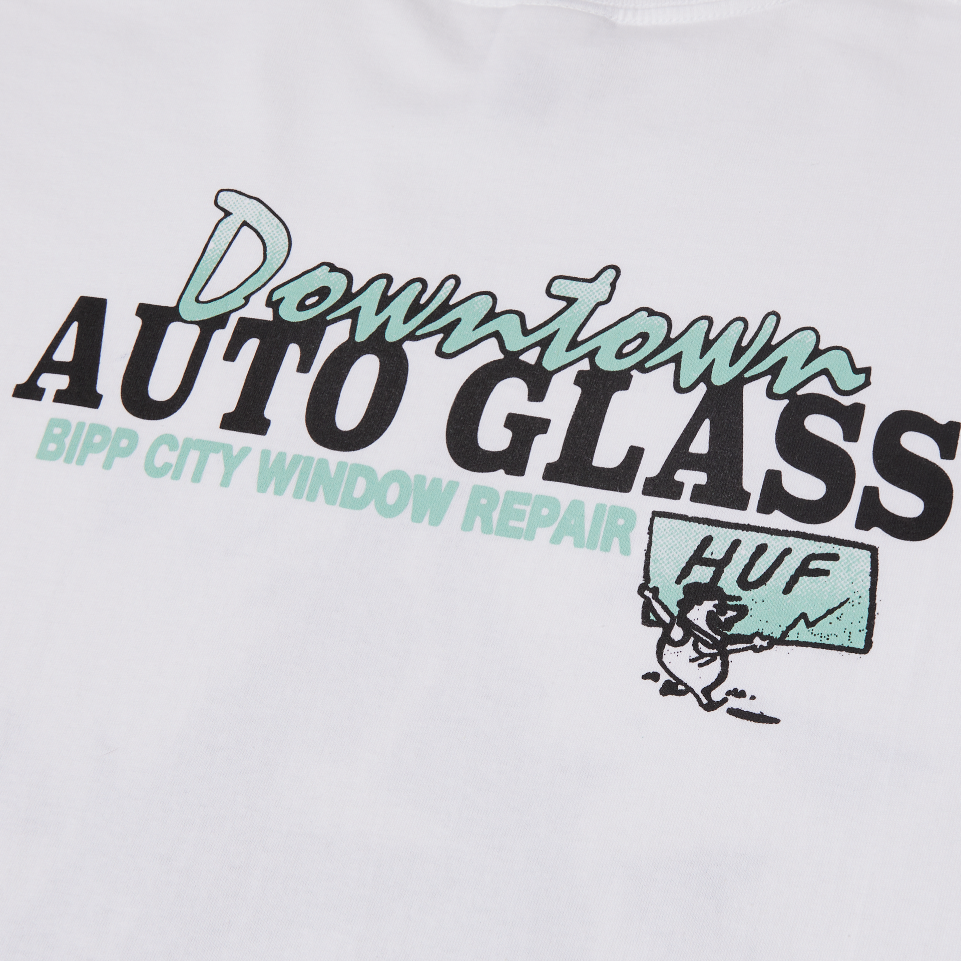 POLERA HUF AUTO GLASS S/S WHITE