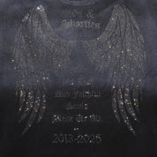 Polera 40S & SHORTIES Angel Wings Charcoal
