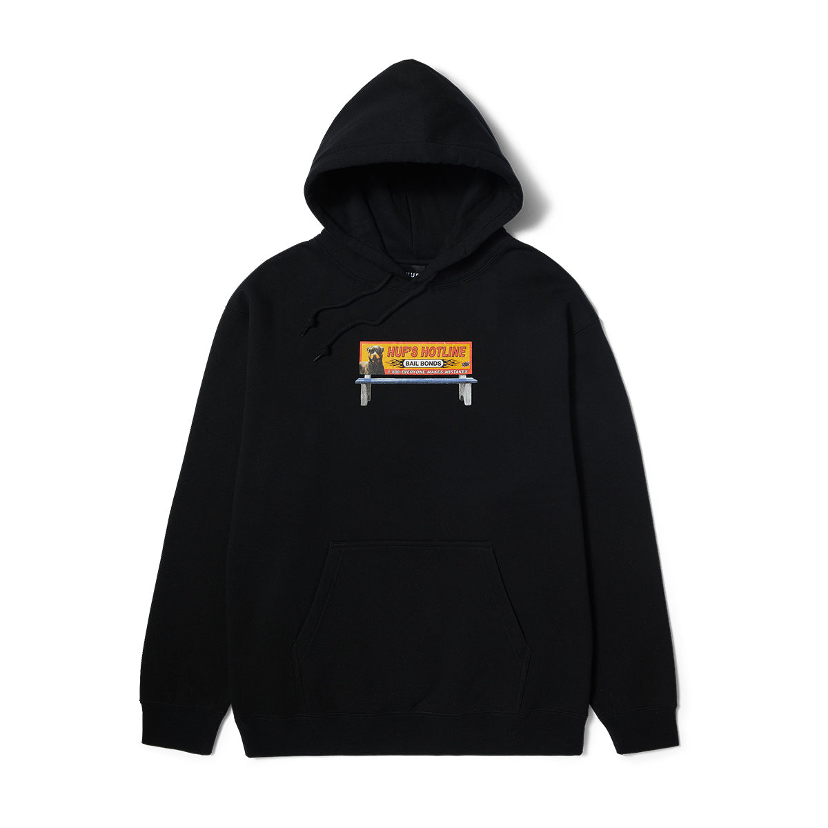 POLERON HUF BAIL BONDS P/O HOODIE BLACK