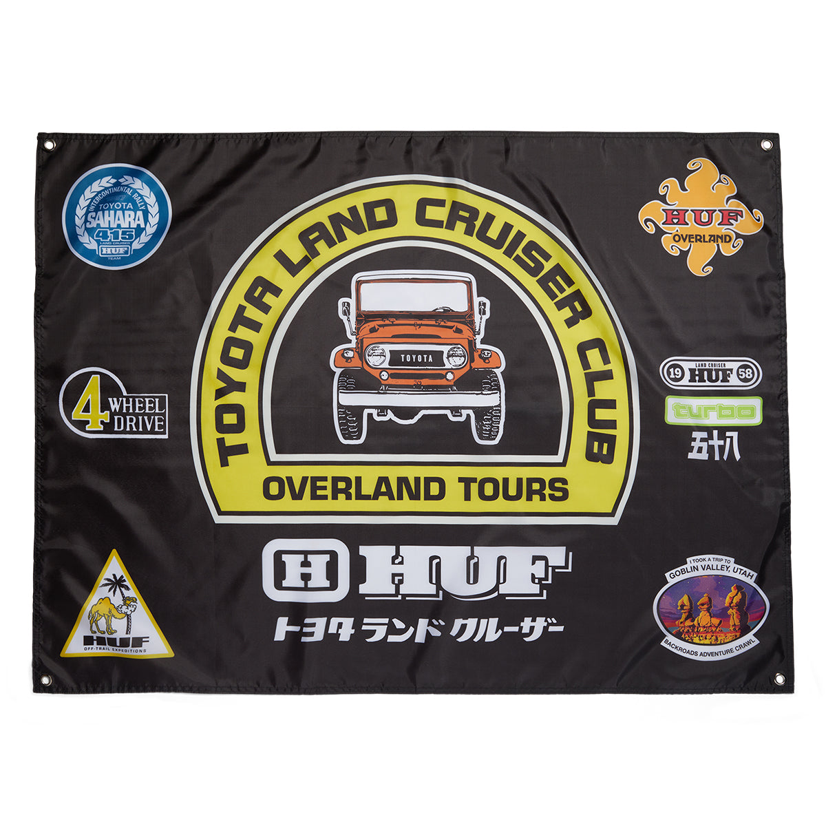 BANDERA HUF X TOYOTA OVERLAND TOURING BLK