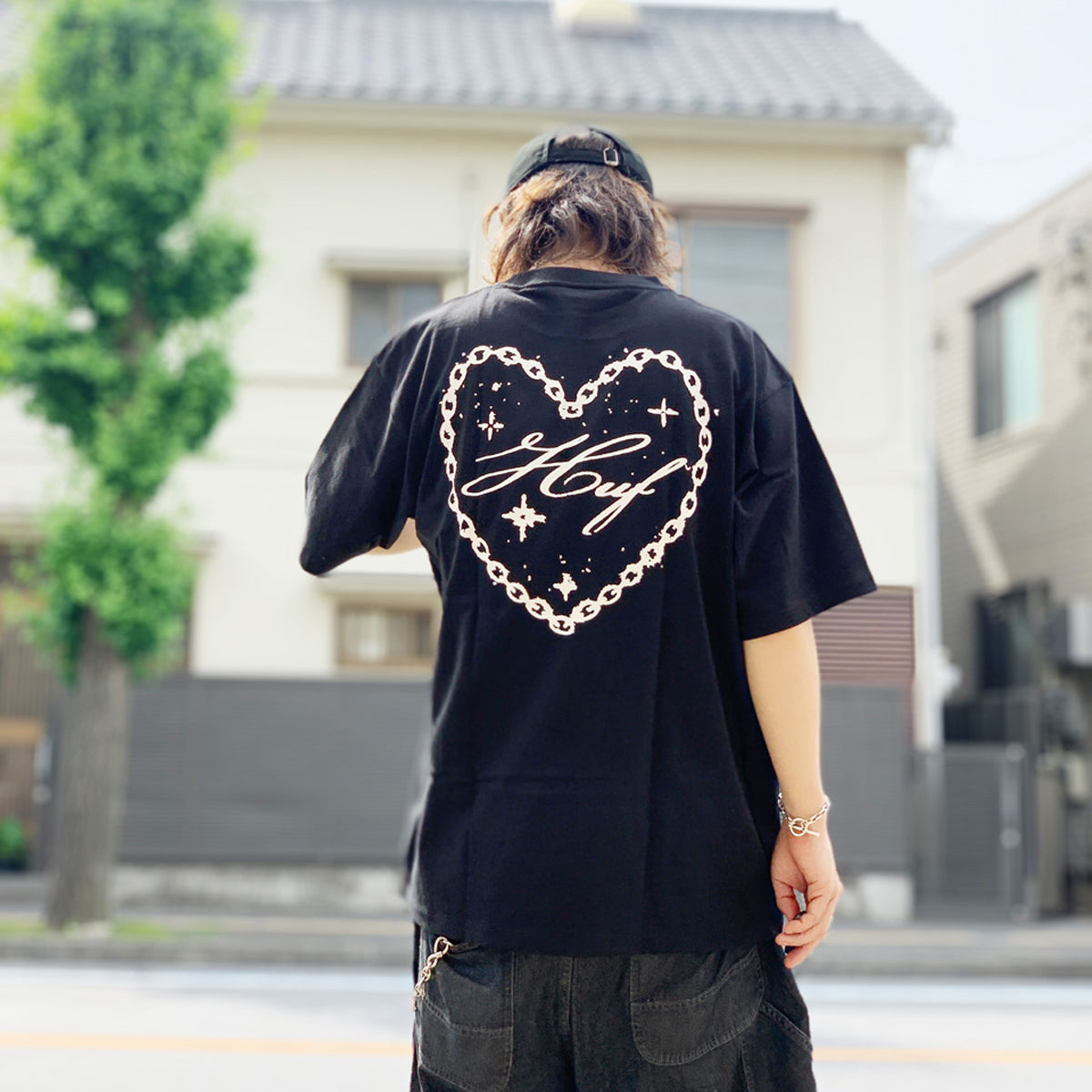 POLERA HUF BE MINE S/S TEE BLACK