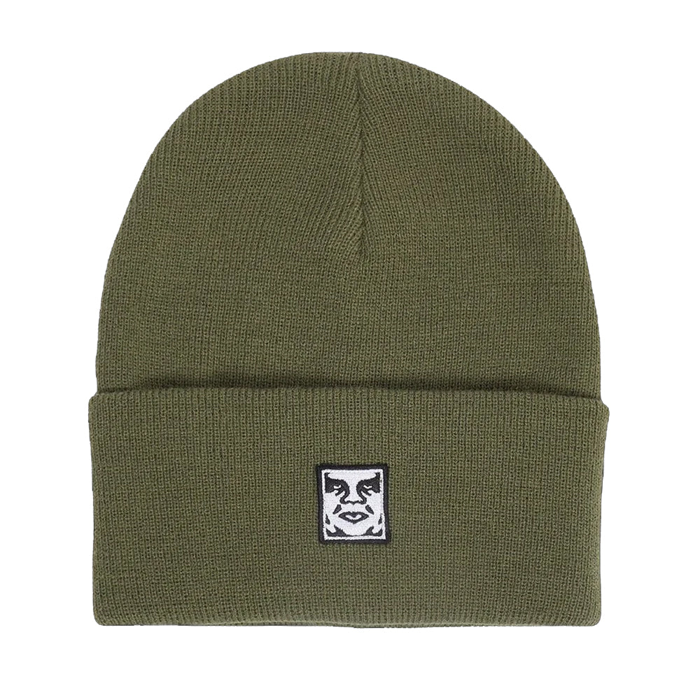 BEANIE OBEY ICON PATCH CUFF ARMY