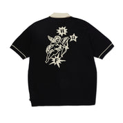 CAMISA HUF ICARUS S/S KNIT TOP BLK