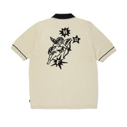 CAMISA HUF ICARUS S/S KNIT TOP NAT