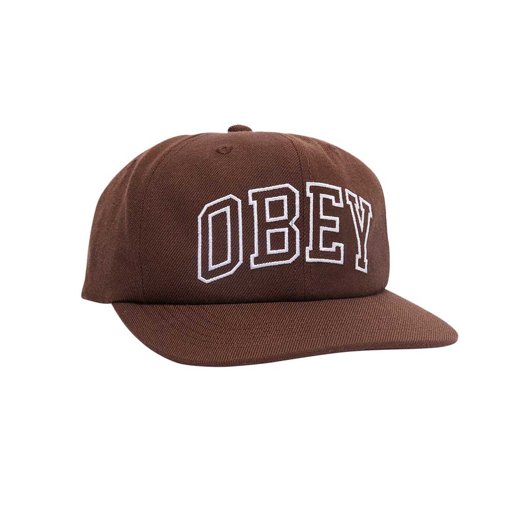 CAP OBEY RUSH 6 PANEL CLASSIC SNAP BROWN